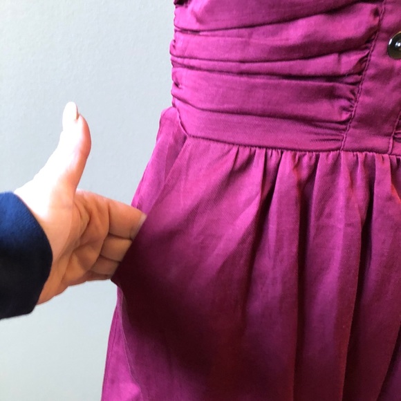 Anthropologie strapless smocked dress (damaged) - Picture 3 of 6